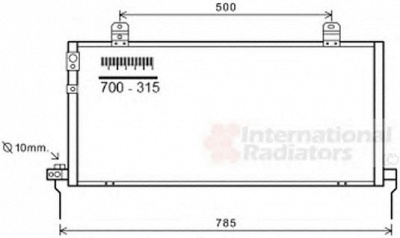 VAN WEZEL 32005221 -  Конденсатор, кондиционер